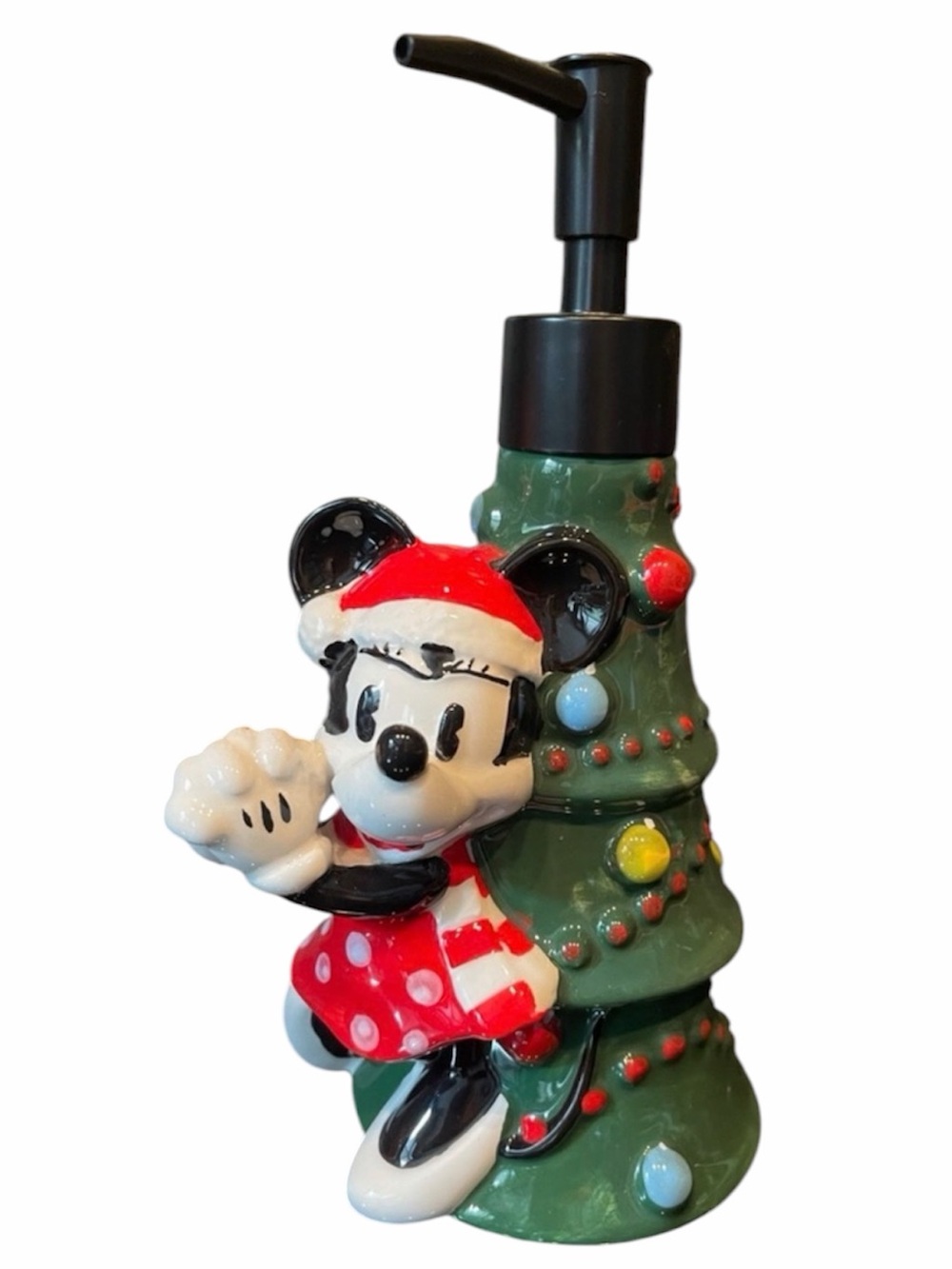 Minnie Mouse Soap Dispenser Ceramic Soap pump Walt Disney World Icon Christmas